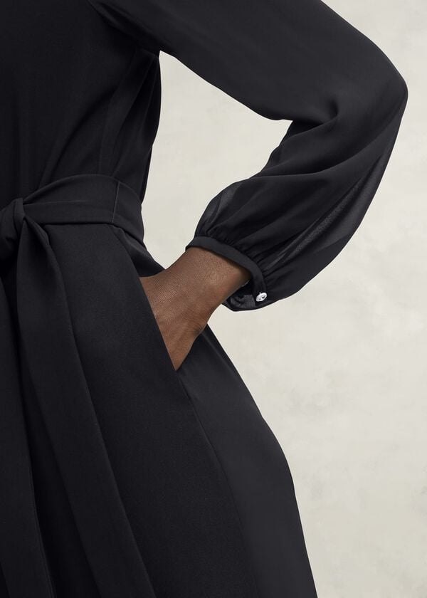 Hobbs Rosamund Gem Detail Jumpsuit Black