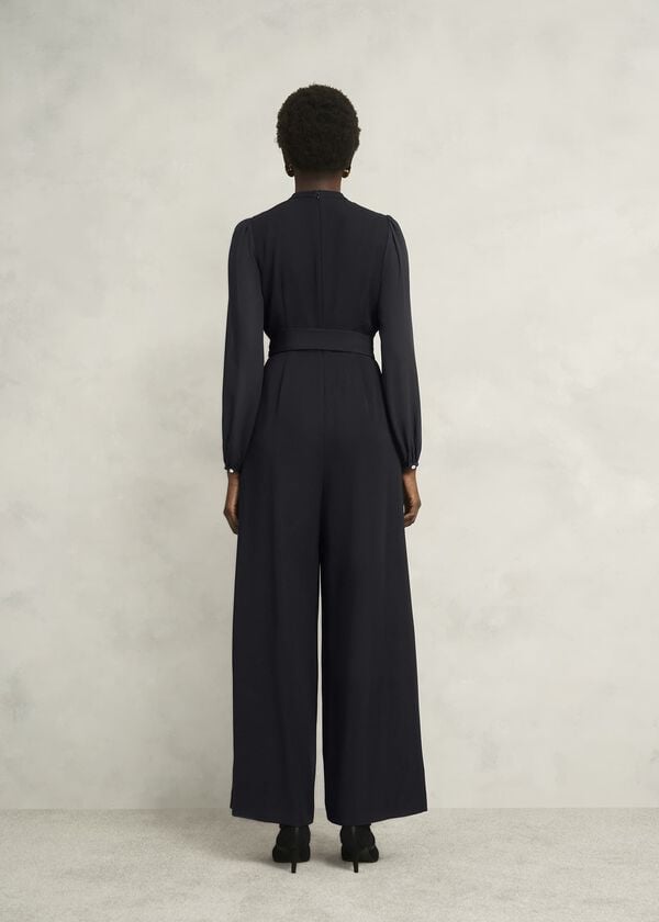 Hobbs Rosamund Gem Detail Jumpsuit Black