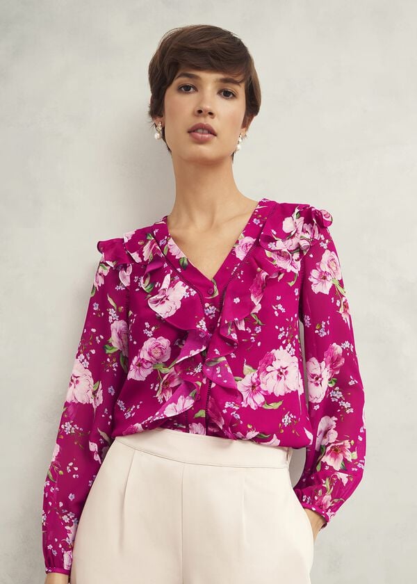 hobbs Rosana Top Pink Multi