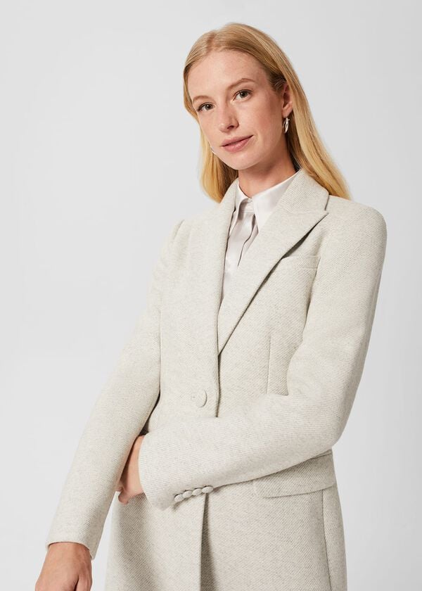 Hobbs Rosario Coat Light Grey