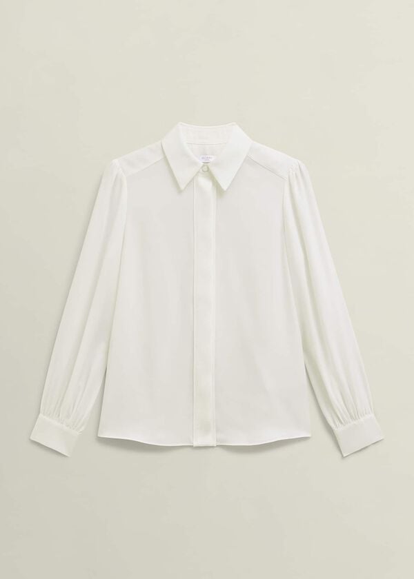 Hobbs Rose Blouse Ivory