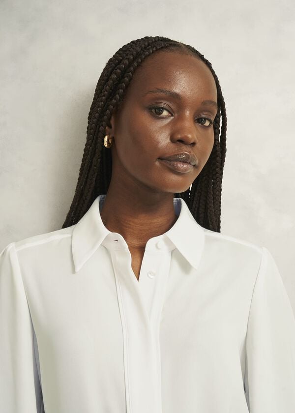 Hobbs Rose Blouse Ivory