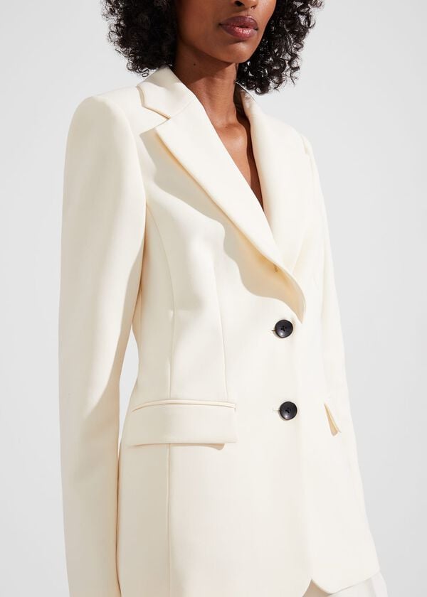 Hobbs Rosette Jacket Buttercream