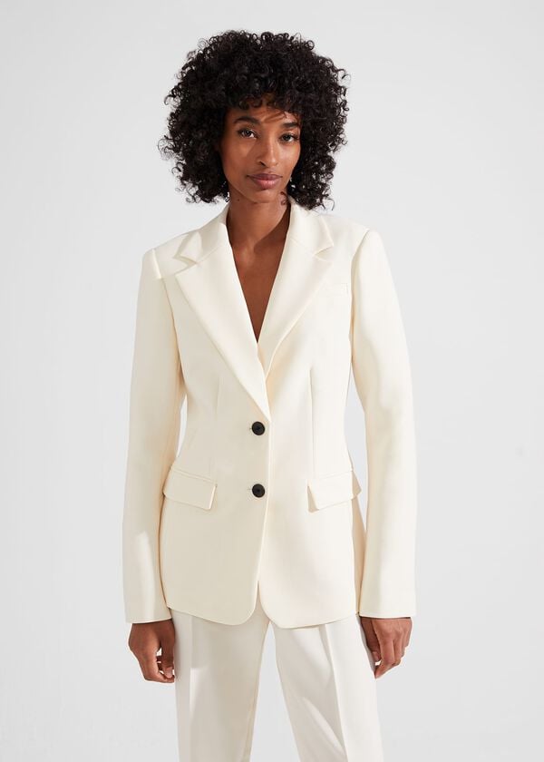 hobbs Rosette Jacket Buttercream