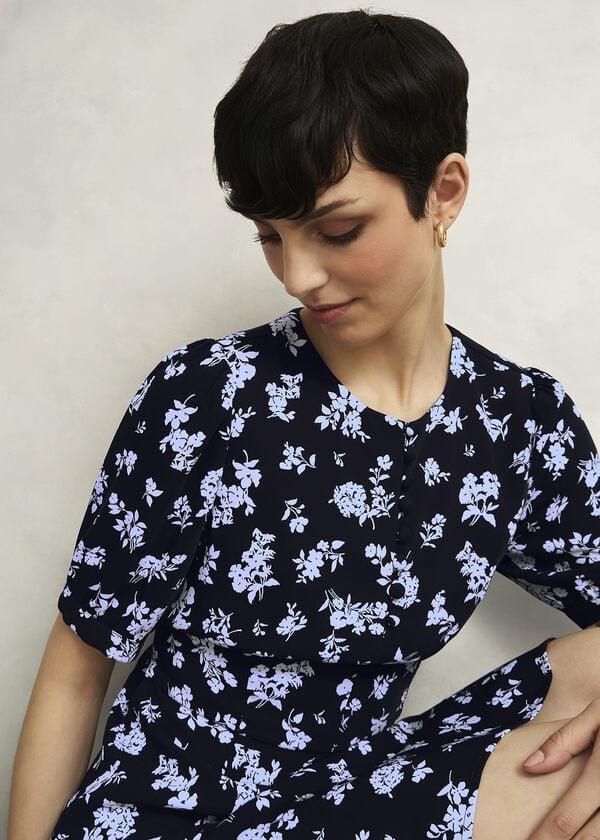 Hobbs Rydall Mini Dress Black Multi