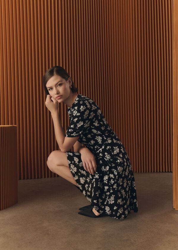 hobbs Rydall Mini Dress Black Multi