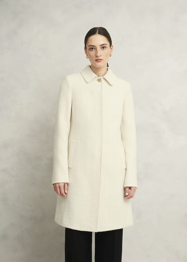 hobbs Saffie Coat Ivory