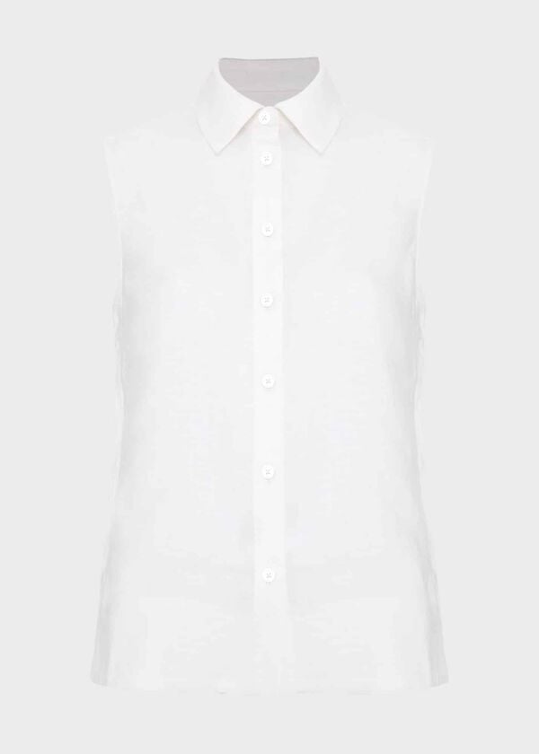 Hobbs Salem Linen Top White