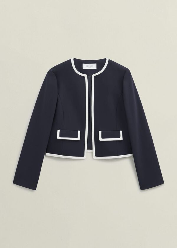 Hobbs Sally Jacket Navy Ivory