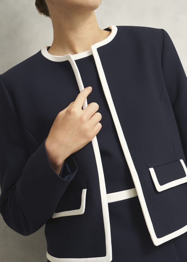 Hobbs Sally Jacket Navy Ivory