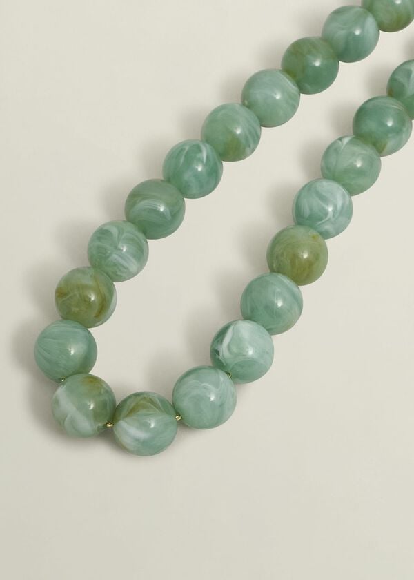 Hobbs Salma Beaded Necklace Blue