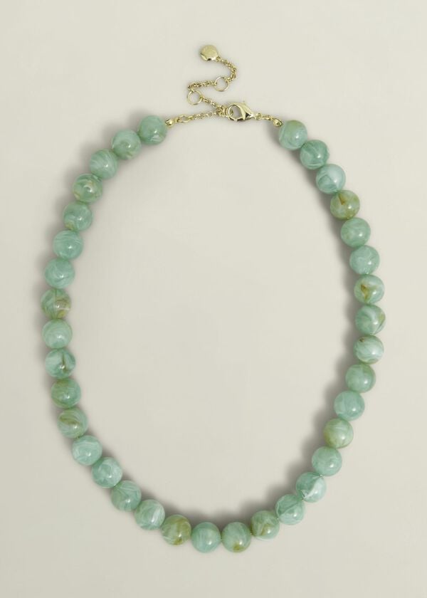 hobbs Salma Beaded Necklace Blue