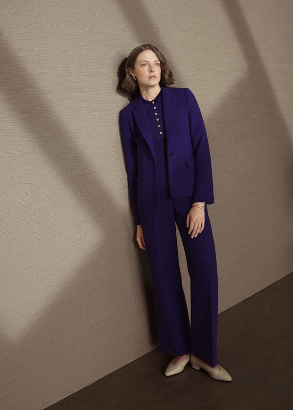 hobbs Sami Tapered Trousers Jewel Purple