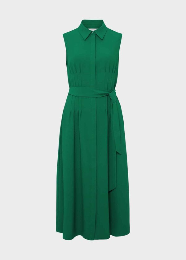 Hobbs Sandra Dress Green