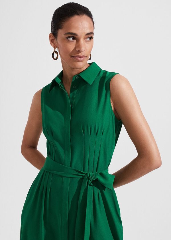 Hobbs Sandra Dress Green