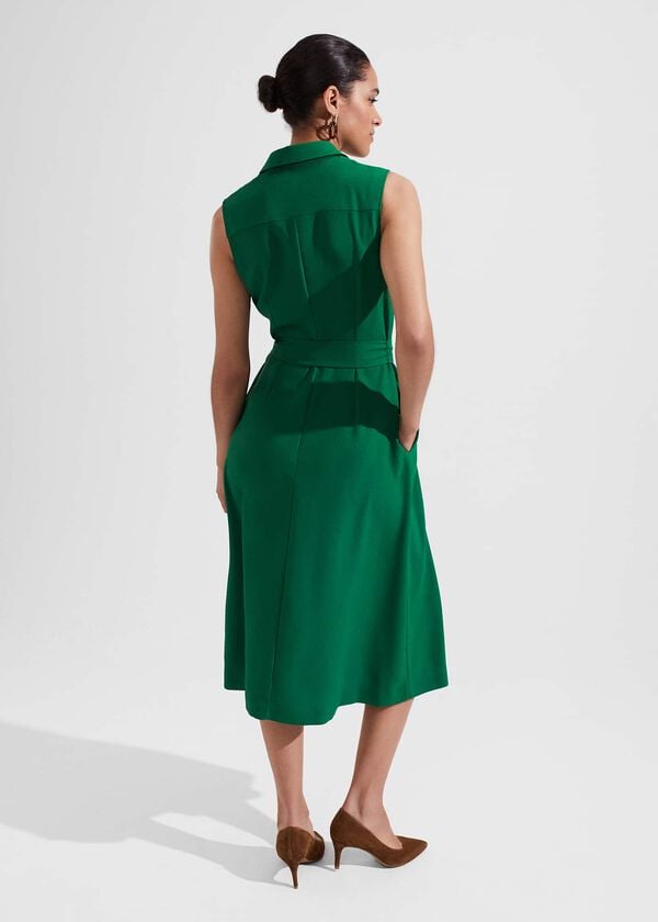 Hobbs Sandra Dress Green
