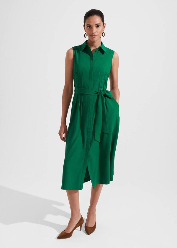 hobbs Sandra Dress Green