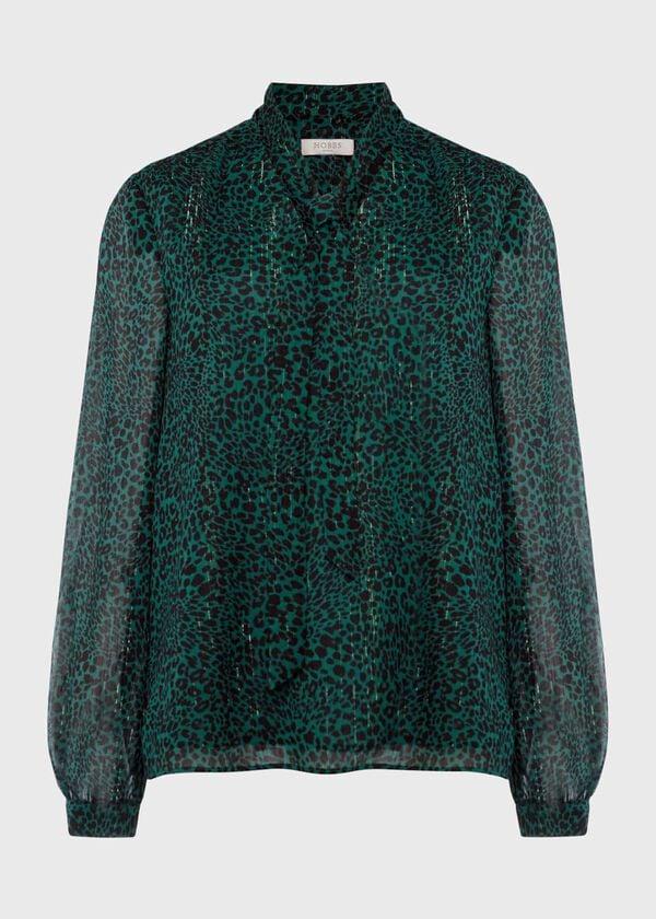 Hobbs Sandy Blouse Sea Green