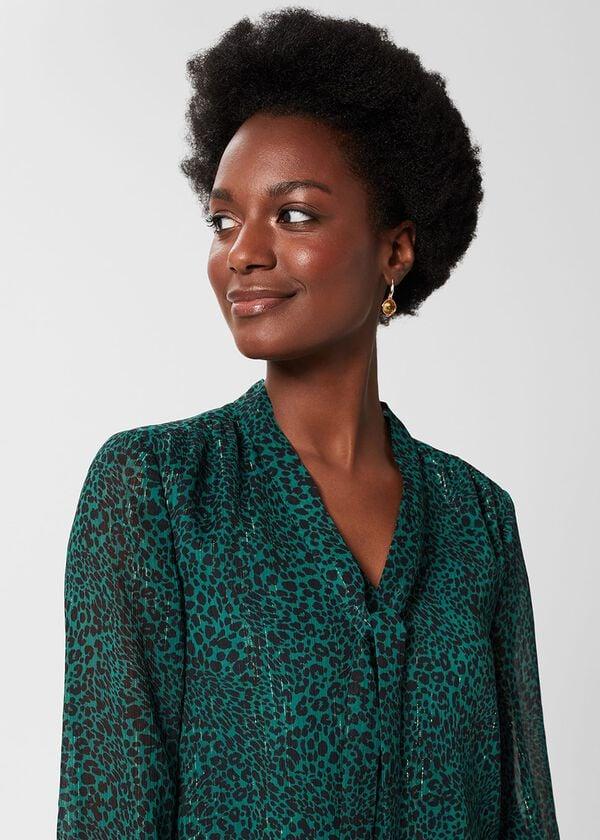 Hobbs Sandy Blouse Sea Green