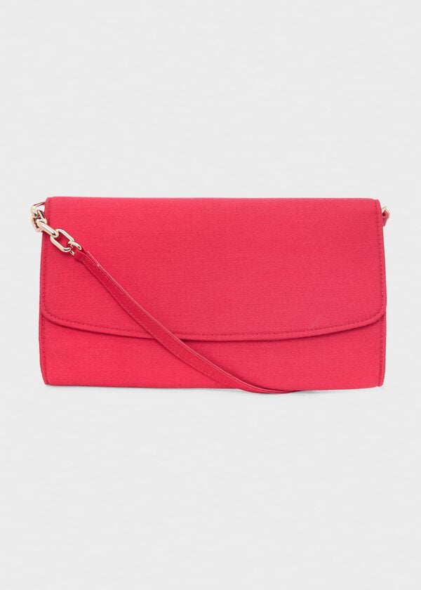 Hobbs Sarah Clutch Deep Fuchsia