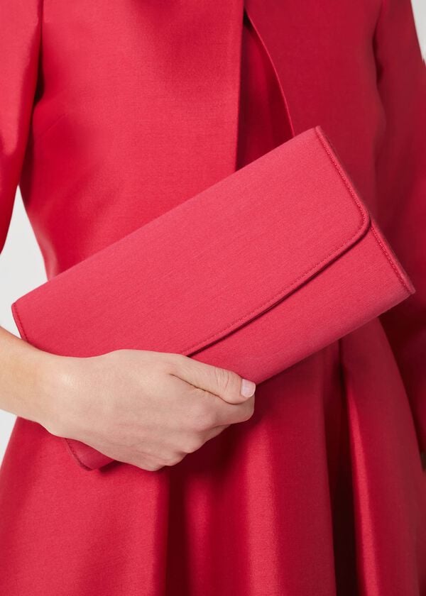 hobbs Sarah Clutch Deep Fuchsia