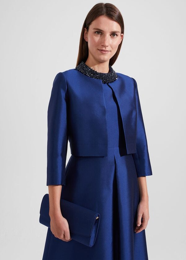 Hobbs Sarah Clutch Royal Blue