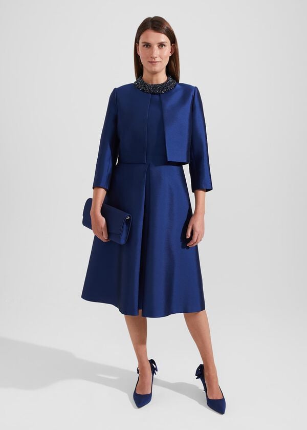 Hobbs Sarah Clutch Royal Blue