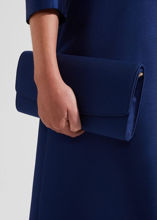 hobbs Sarah Clutch Royal Blue