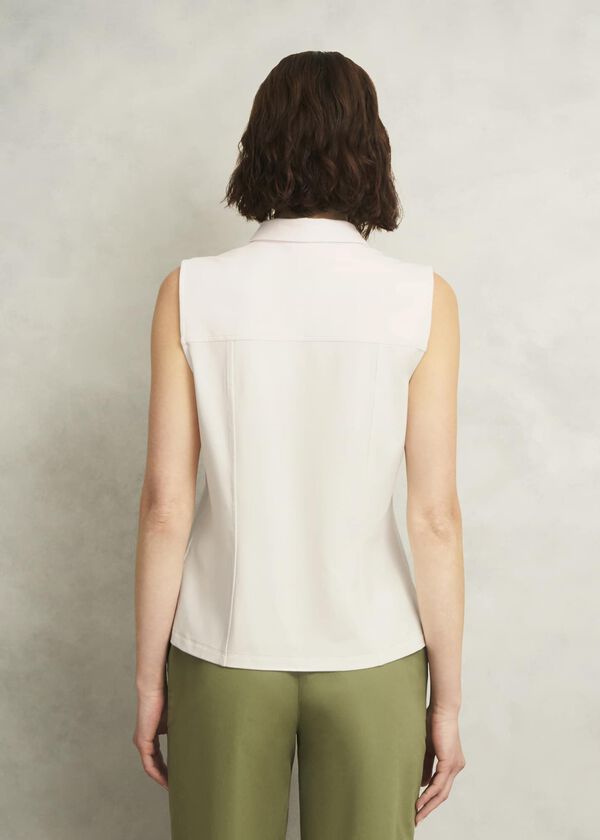 Hobbs Sasha Jersey Shirt Ivory