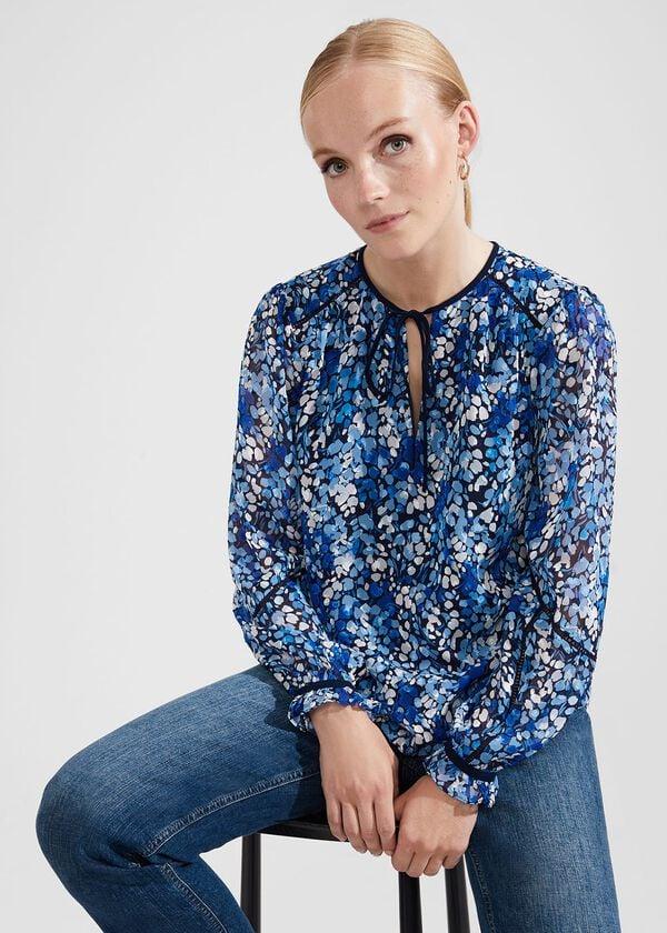 hobbs Sasha Top Blue Multi