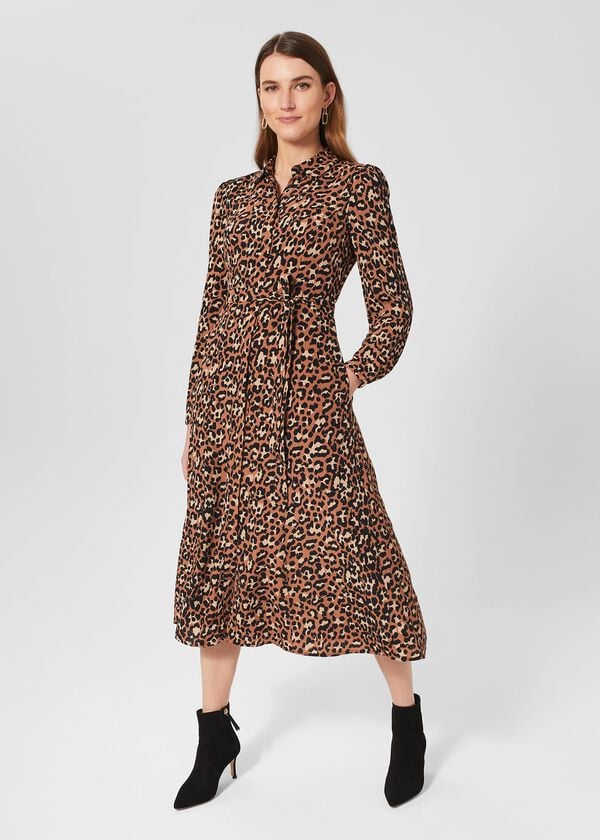 hobbs Savannah Shirt Dress Vicuna Camel