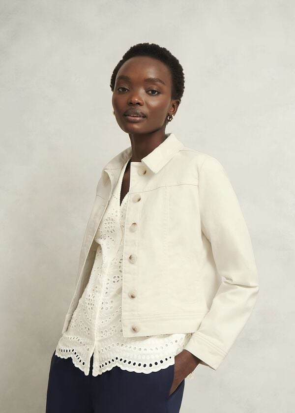 hobbs Selborne Jacket Milky White