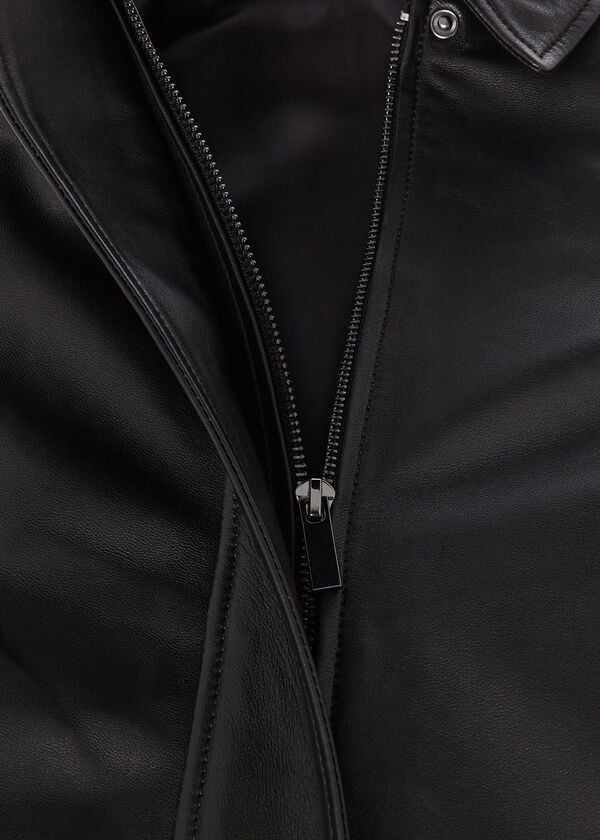 hobbs Sera Leather Jacket Black