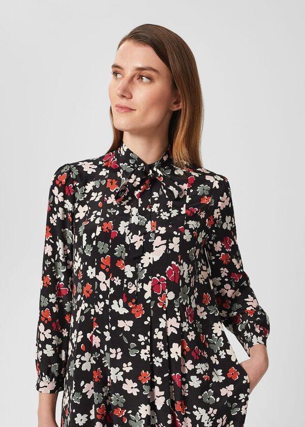 Hobbs Seren Dress Black Multi