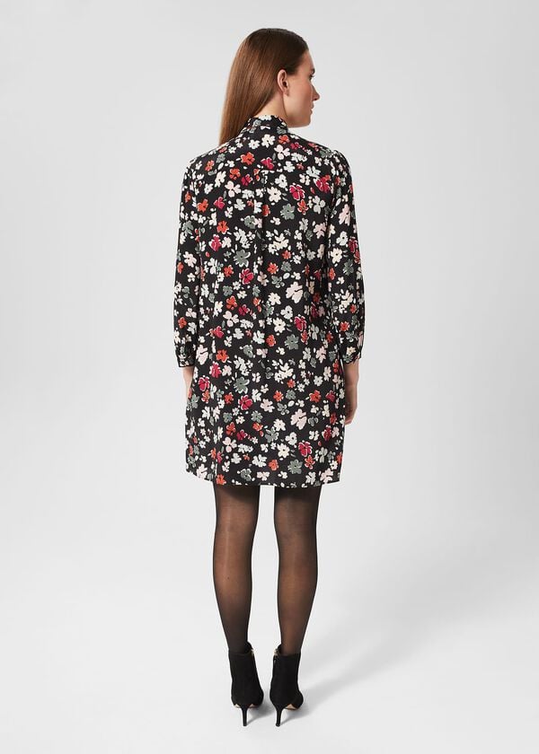 Hobbs Seren Dress Black Multi