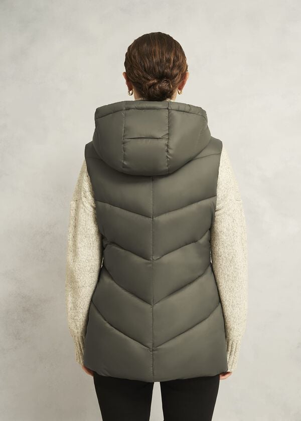 Hobbs Sharni Sleeveless Puffer Olive