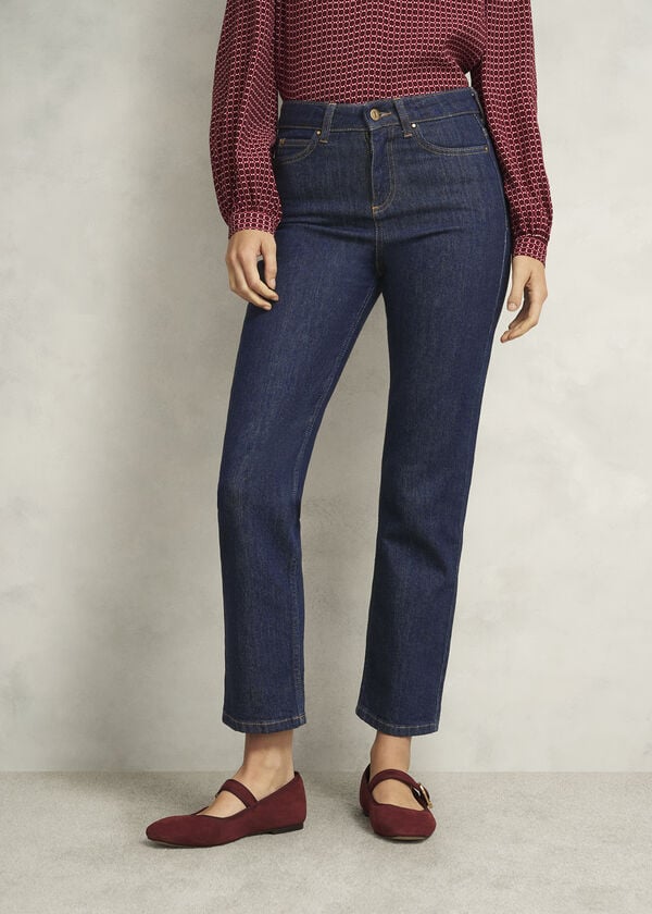 Hobbs Shea Straight Jeans Indigo