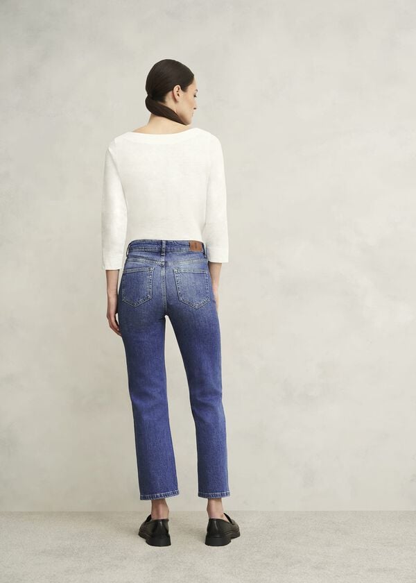 Hobbs Shea Straight Jeans Mid Wash