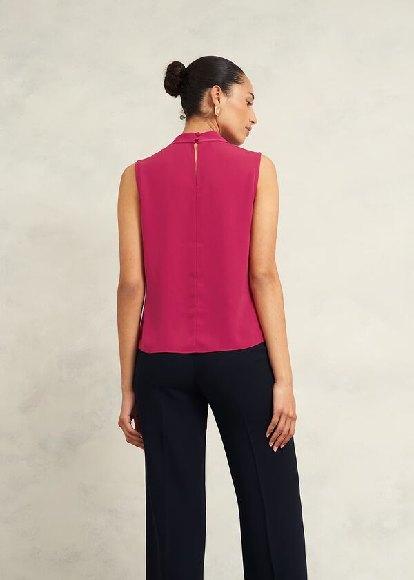 Hobbs Shelley Blouse Cranberry Pink