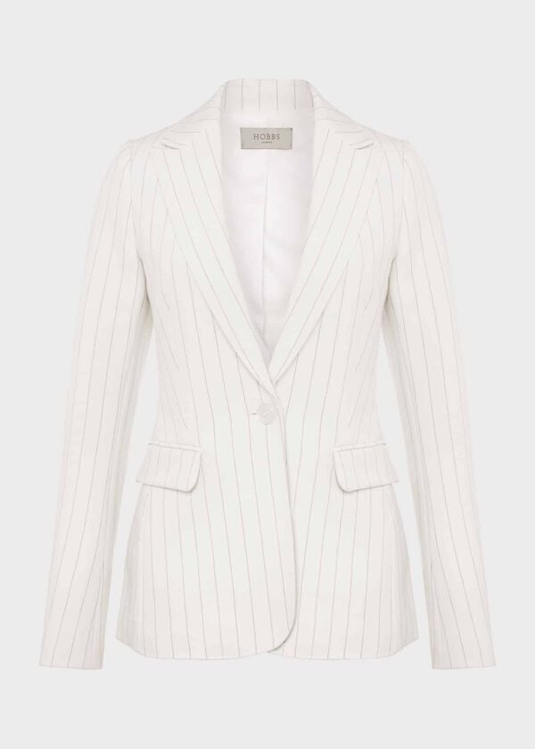 Hobbs Sherry Blazer Ivory Grey