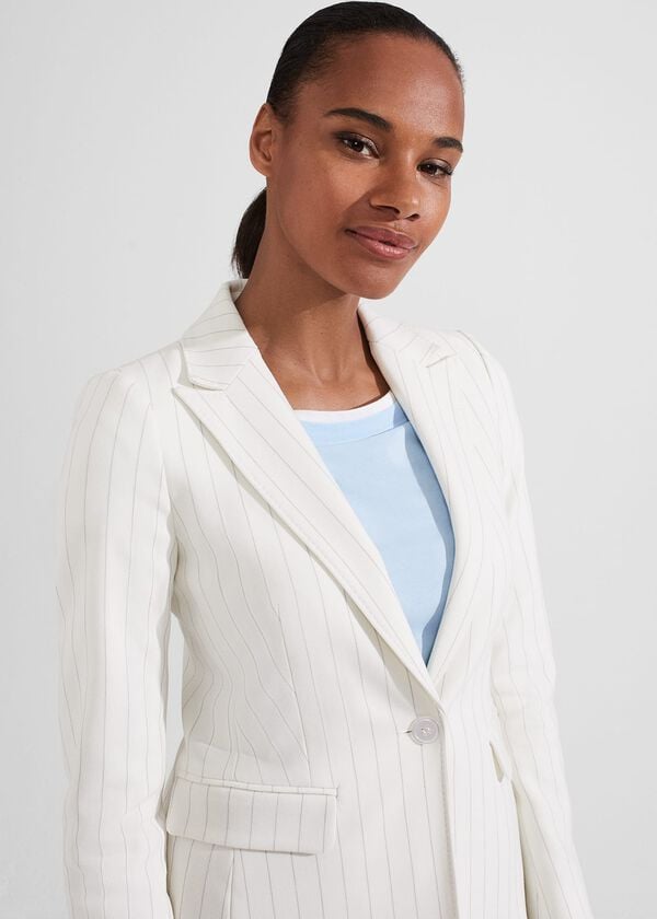 Hobbs Sherry Blazer Ivory Grey