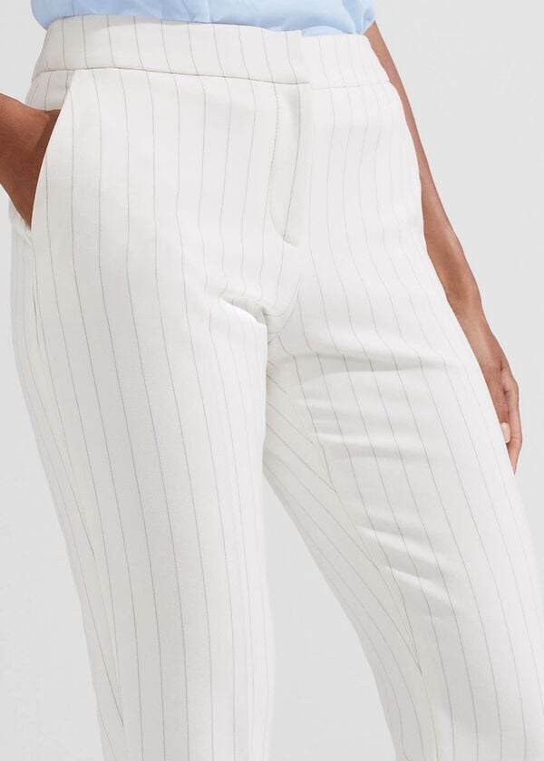 Hobbs Sherry Trousers Ivory Grey