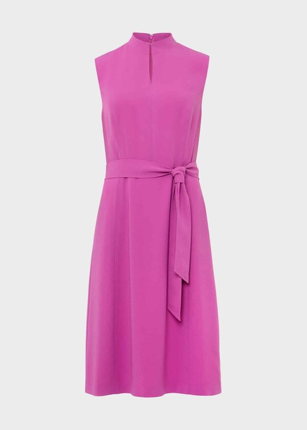Hobbs Shona Dress Violet Pink