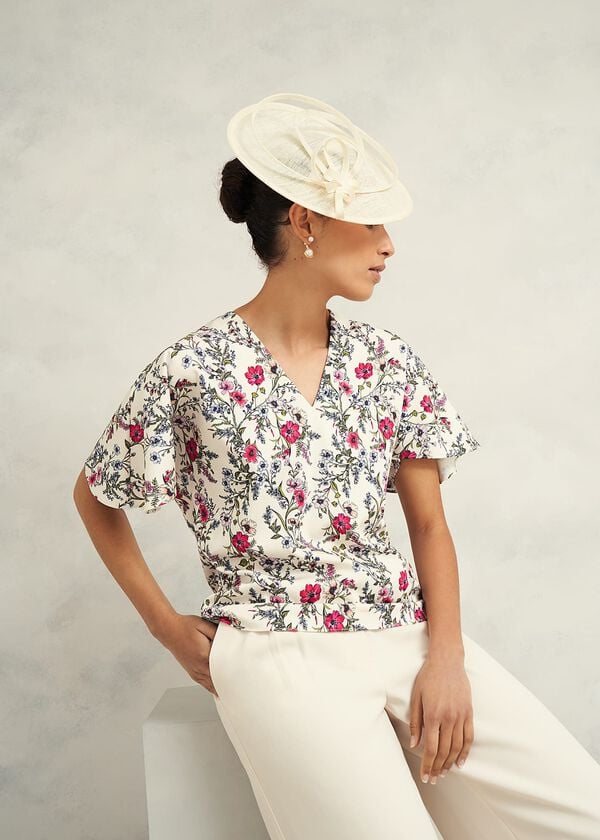 hobbs Shona Fascinator Buttercream