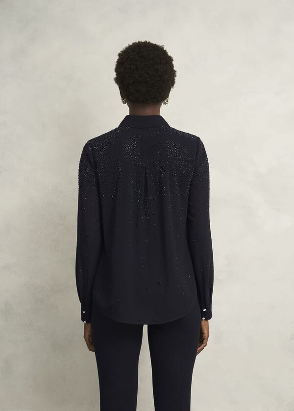 Hobbs Shona Hotfix Shirt Black