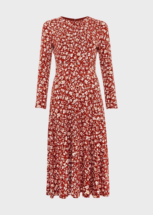 Hobbs Sian Jersey Dress Sienna Multi