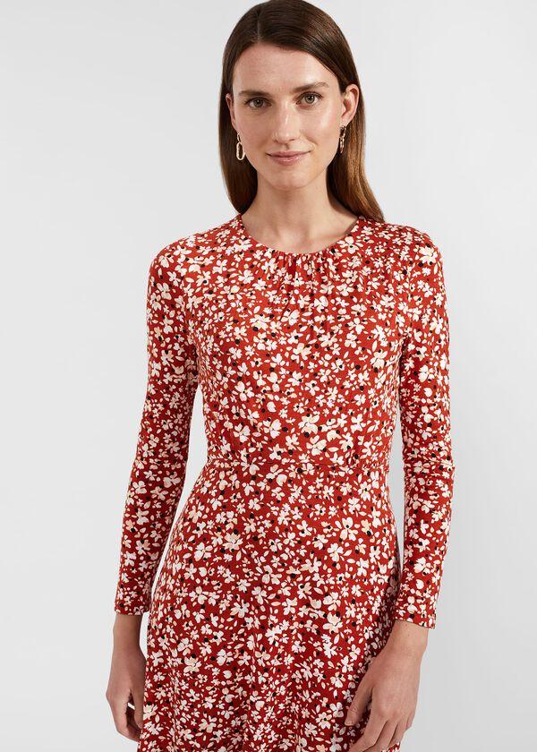 Hobbs Sian Jersey Dress Sienna Multi