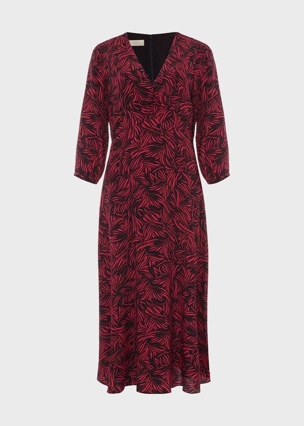 Hobbs Siena Dress Navy Pink
