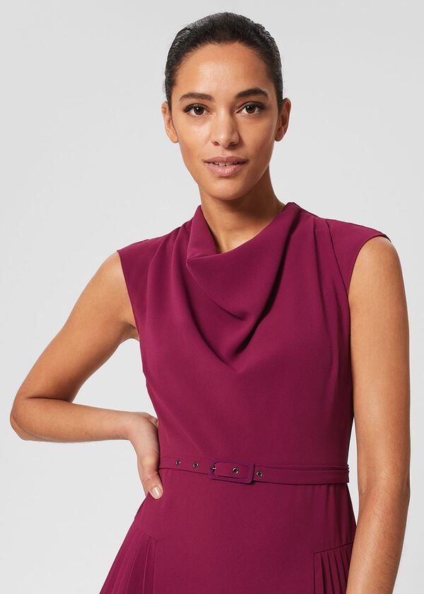 Hobbs Sierra Dress Warm Plum