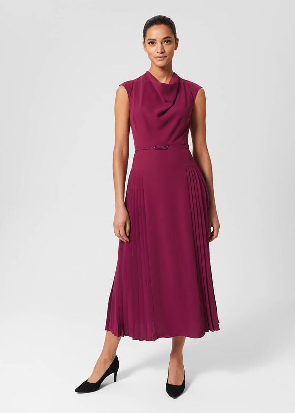 hobbs Sierra Dress Warm Plum